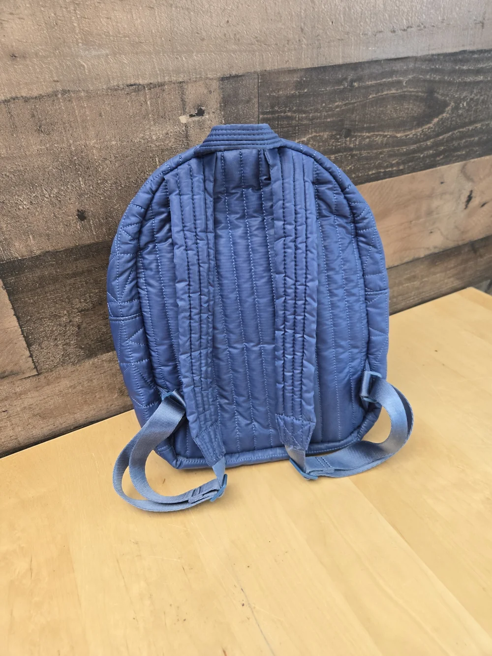 Michael Kors Winnie Medium Quilted Nylon Blue Backpack 1MK229B 24G8637